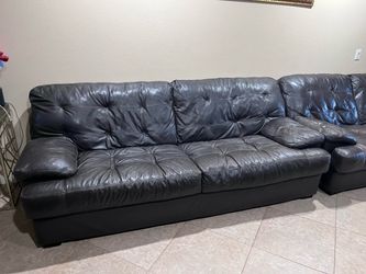 Leather couches