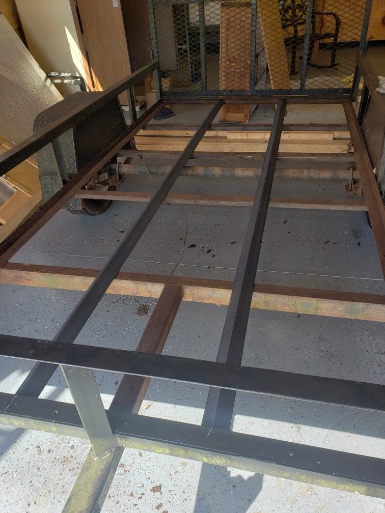 Custom Trailer Gate, Metal Deck, Spare Tire Mount