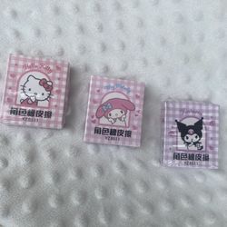 Erasers 3 Dollars Each 