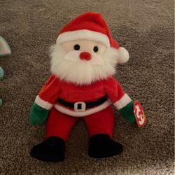 Santa beanie Baby 