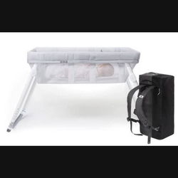 Guava Lotus Travel Crib with Lightweight Backpack Design | Certified Baby Safe Portable Crib | Folding Play Yard with Comfy Mattress for Babies & Todd