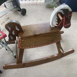 Wooden Rocking Horse 