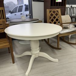 StyleWell Ivory Wood Dining Table 