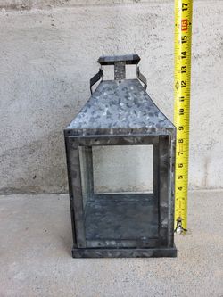14 inch Galvanized Metal Lanterns
