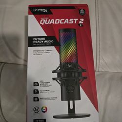 HyperX QuadCast 2 S – USB Microphone, with RGB Lighting USB-C - Black