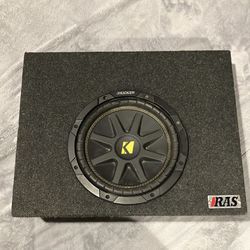 10” kicker subwoofer with box