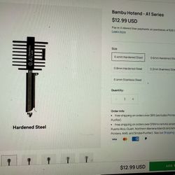 Bambulab A1 Hotend Quantity Of 2