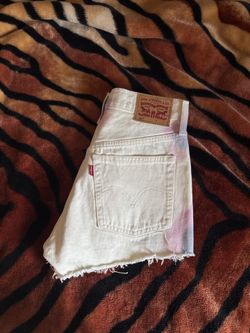 Levi’s White Tye Dye Shorts