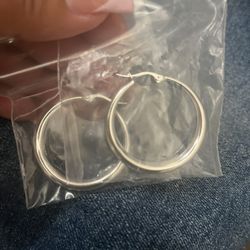 Sterling Silver Hoops 