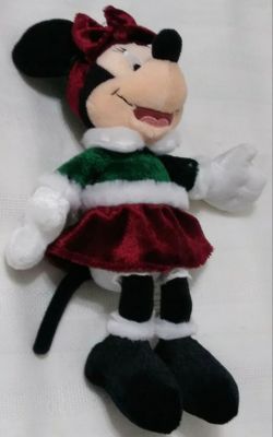 New With Tags Disney Christmas Xmas Winter Wonderland Plush Beanbag Beanie Doll