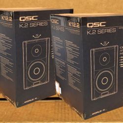 QSC Powered Speaker Set 12 Inch PA System 4000 Watts K12.2 Series Karaoke Live DJ Package 🚨 Payment Options Available 🚨 No Credit Needed 🚨 