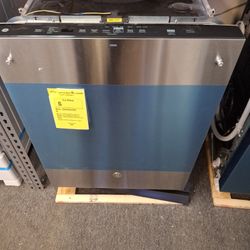 GE 24in Top Control Built-in Tall Tub Dishwasher In Fingerprint Resistant Stainless Steel With Dry Boost 3rd Rack And 47 dBA