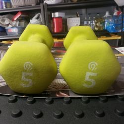 Two 5lb Dumbell Set
