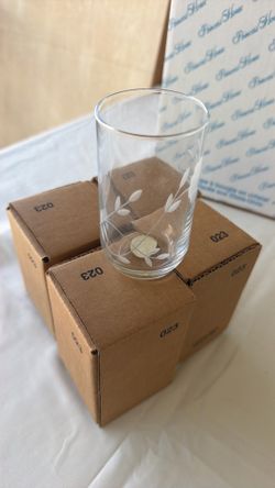 Princess house 4 mini vasos 4 pulgadas