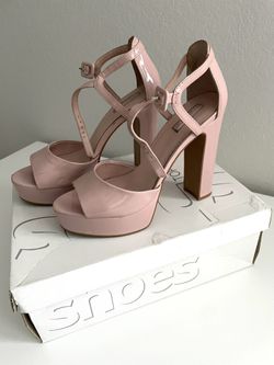 Topshop Tan Color 5” Heel Sandals-Size: 8.5