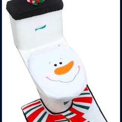 Snowman Christmas bathroom set
