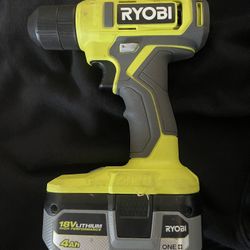 Ryobi 18V ONE+ Drill/Driver w/ 4.0Ah Battery