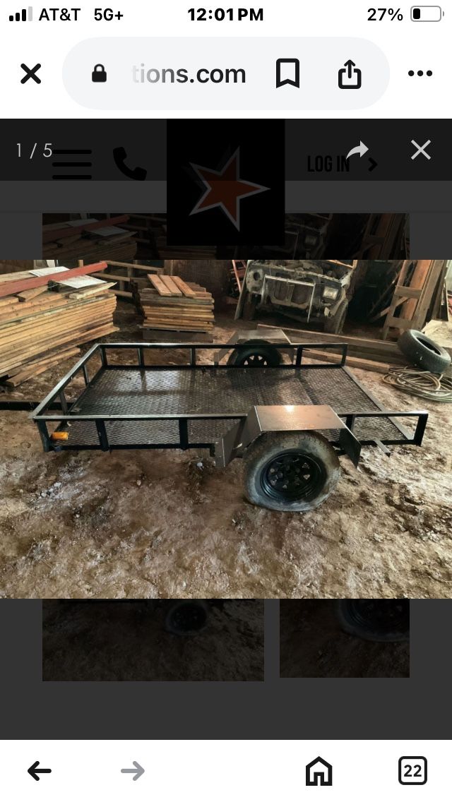 5x8 Tilt Trailer