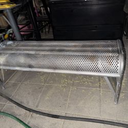 Metal Try- On Shoe Bench 