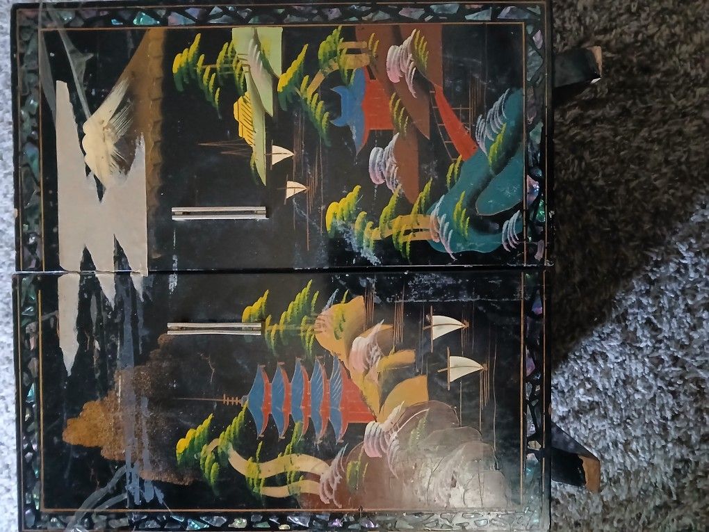Antique Japanese Jewlbox By CRESTLINE