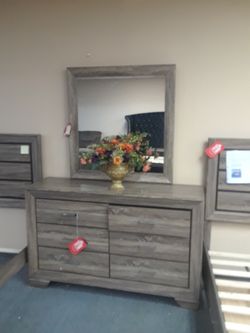 Dresser with mirror