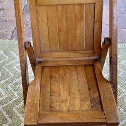 Folding Wooden Child’s Chair  