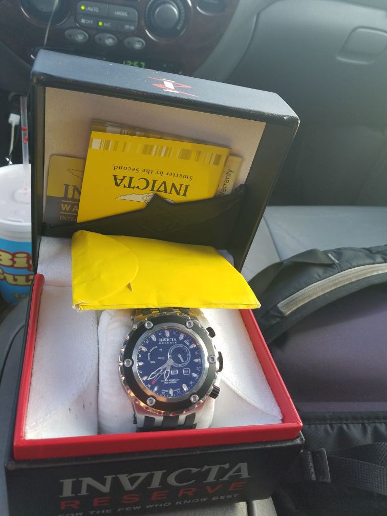 invicta reserve collection chronograph model 6203 Swiss made rare watch