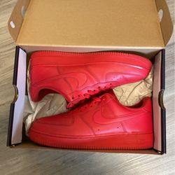 10.5 Men’s Air Force 1 Triple Red Leather