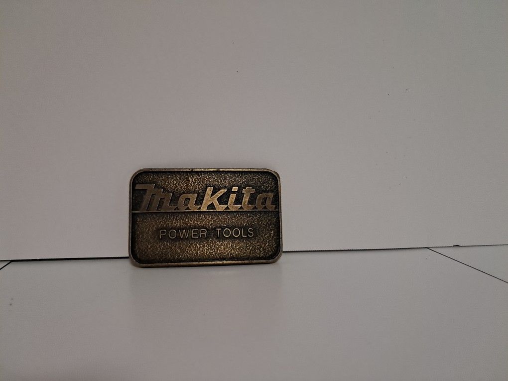 Vintage Makita Power Tools Belt Buckle