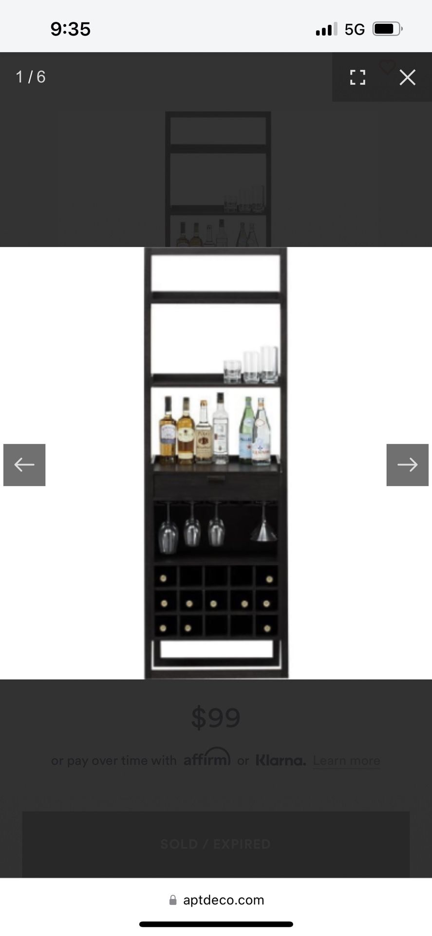 Cb2 Sloane Wine bar Crate And Barrel Leaning Bar