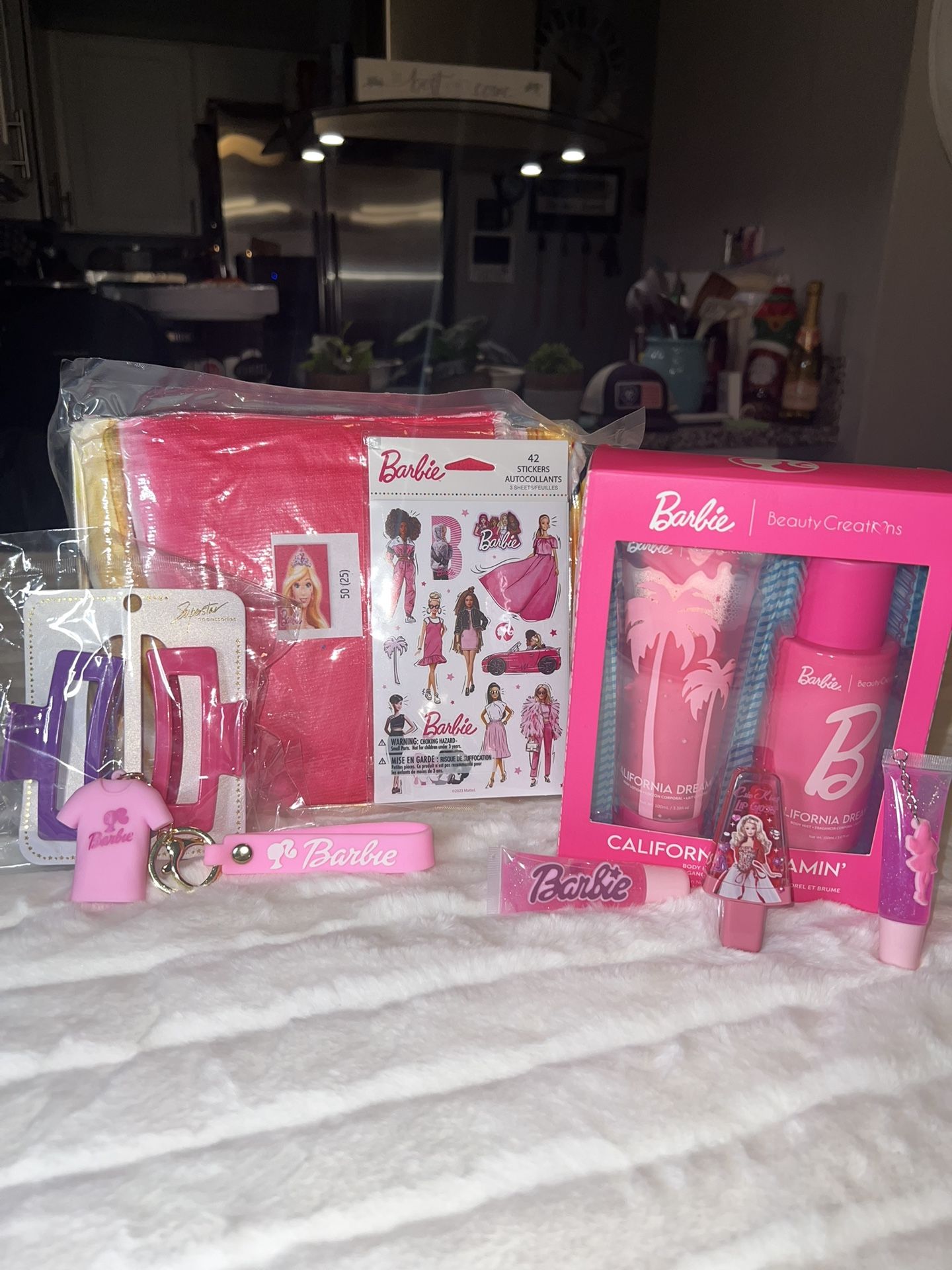Barbie Big Beach Towel Lotion And Fragrance Spray