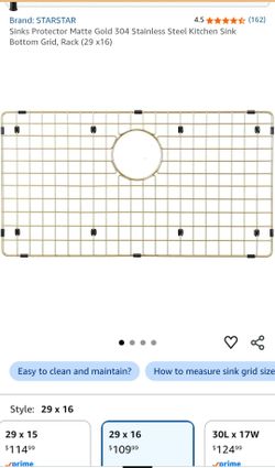 Matte gold sink protector