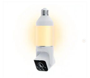 Wyze Bulb Cam Plug-In, 2K Wireless HD Security Camera Outdoor Indoor Full Color Day and Night - New