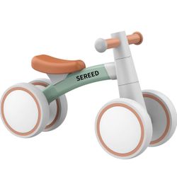 SEREED Baby Balance Bike for 1 Year Old Boys Girls 12-24 Month Toddler Balance Bike, 4 Wheels Toddle