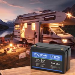Voniko 12V 100Ah LiFePO4 Lithium Battery 