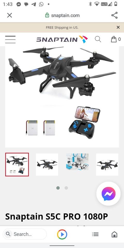 SNAPTAIN Drone S5C Pro 1080 FHD