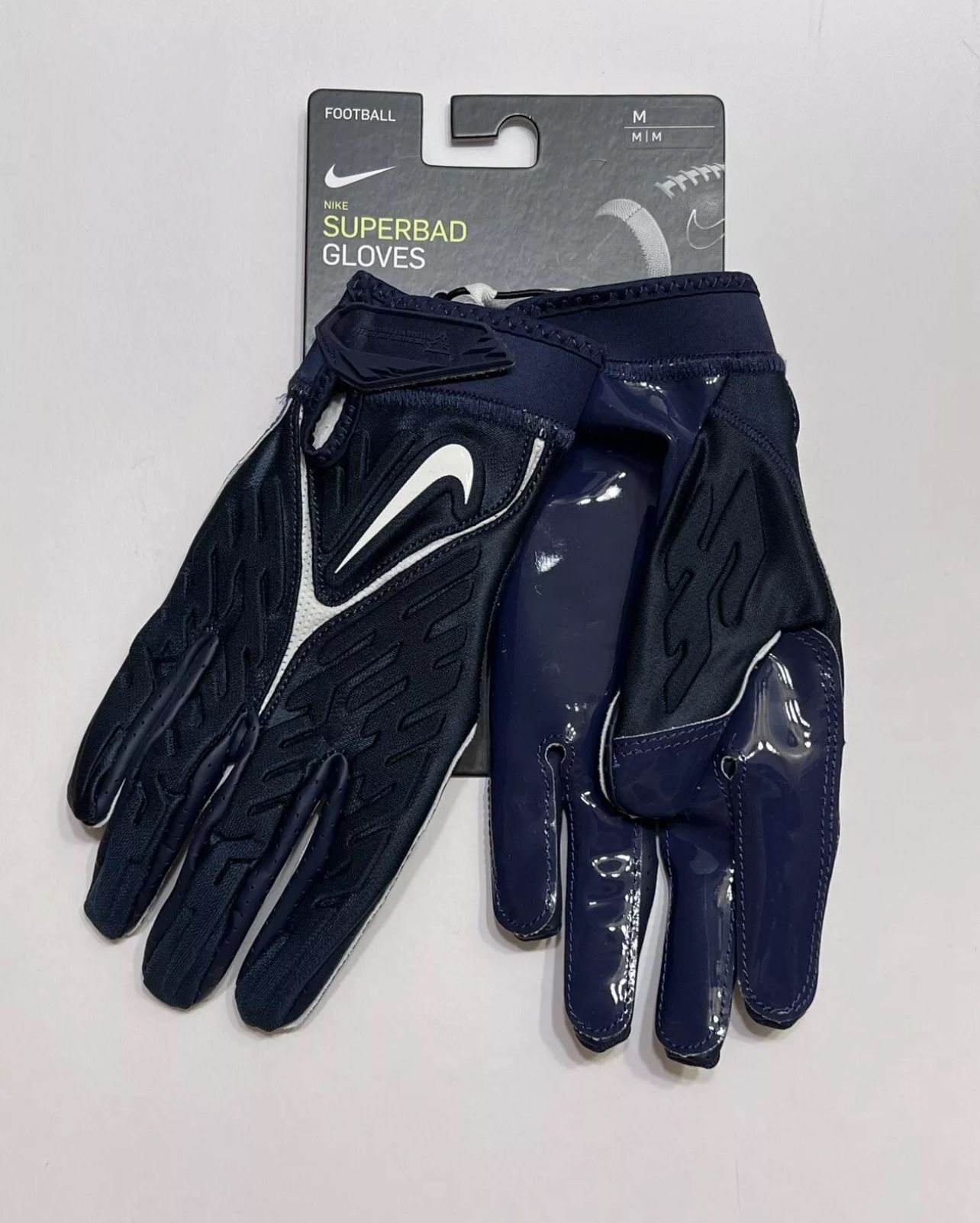 Nike NFL Superbad 6.0 Padded Football Gloves Navy-Blue DX4520-414