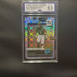 Sauce Gardner press proof rated rookie CCG rated 9.5
