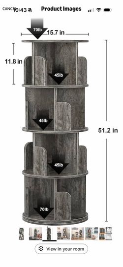 Rotating Bookshelf
