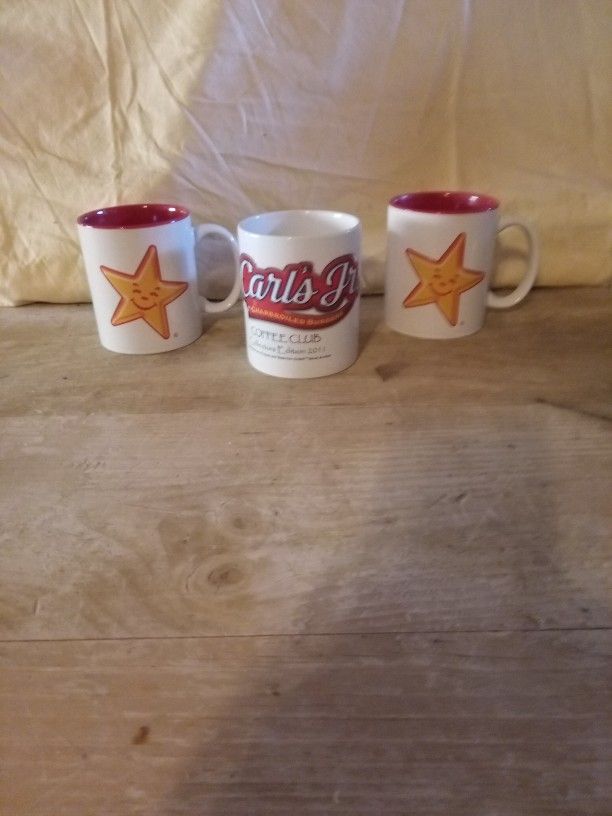 Collection Of Carl's Jr Mugs