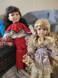 2 Porcelain Dolls