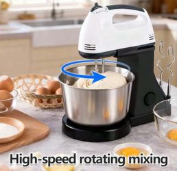 Haofy Electric Egg Beater, 7 Speeds, 1.7L