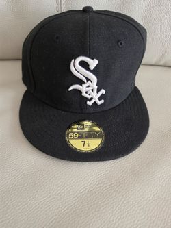 New Era Chicago White Sox MLB 59FIFTY Fitted Cap Black White Size 7 1/8