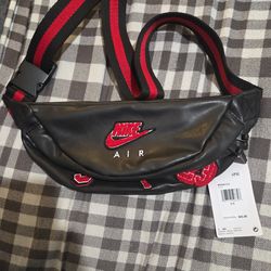 Black and Red Jordan Men's hip pouch.