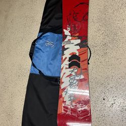 Morrow Snowboard And Bag $110