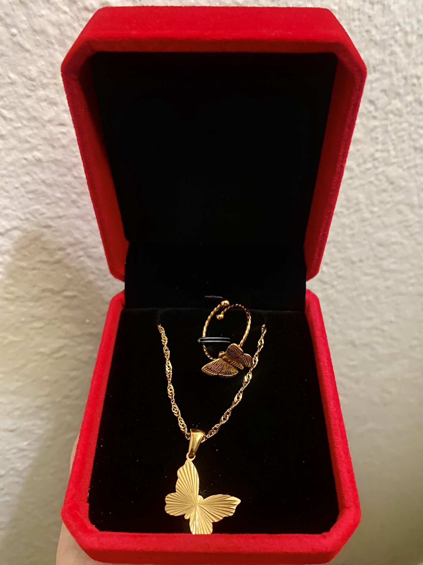 Necklace And Ring Gift Set New 
