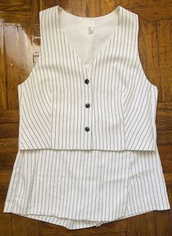  Women’s H&M Striped Two-Piece Set | Size 10 (EUR 42) 