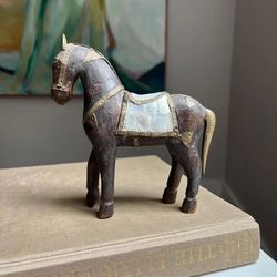 Small Antique Wood Horse H6 1/2” ( firm on price )