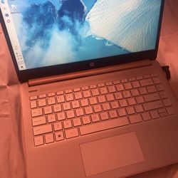 Pink HP Laptop Computer 