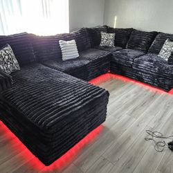 Gourges 3 Pcs Sectional W/ LED Light $1899 FREE LOCAL DELIVERY & SET UP